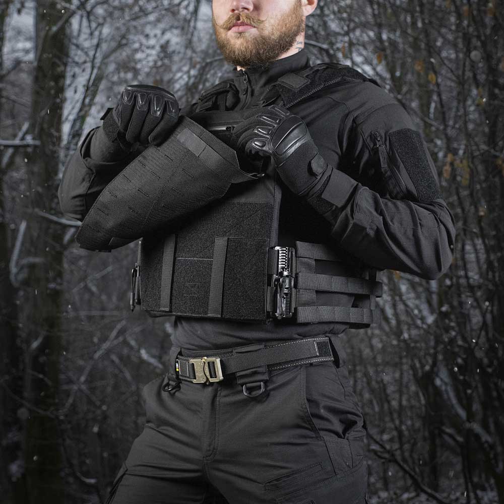 Kamizelka taktyczna typu Plate Carrier M-Tac Cuirass QRS Gen. II Black - na płyty rozmiar L/XL