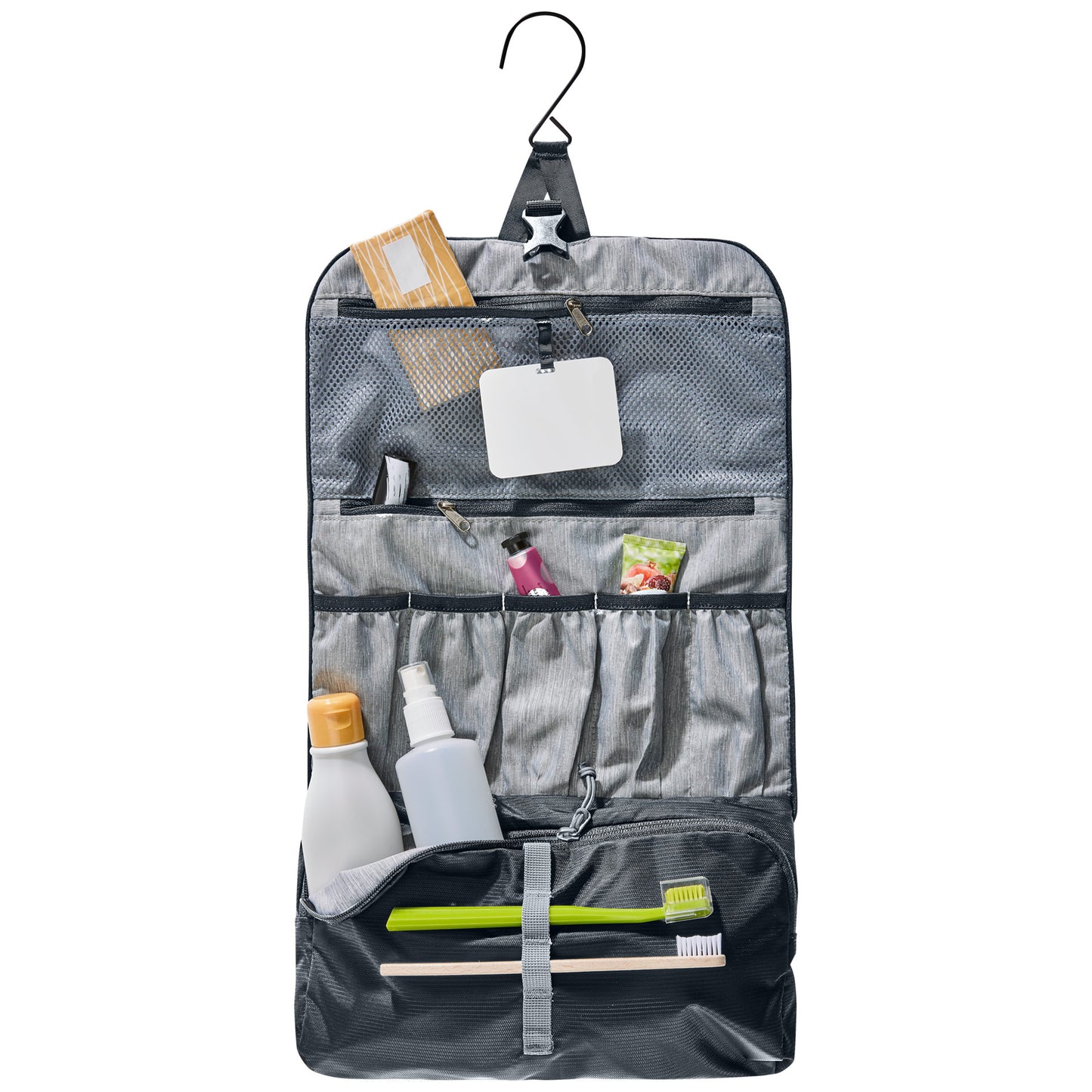 Kosmetyczka składana Deuter Wash Bag II - Black/White Logo