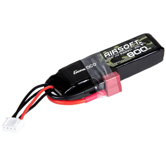 Akumulator ASG Gens Ace Li-Po 11,1 V 800 mAh 25C 3S1P - Deans/T-connect