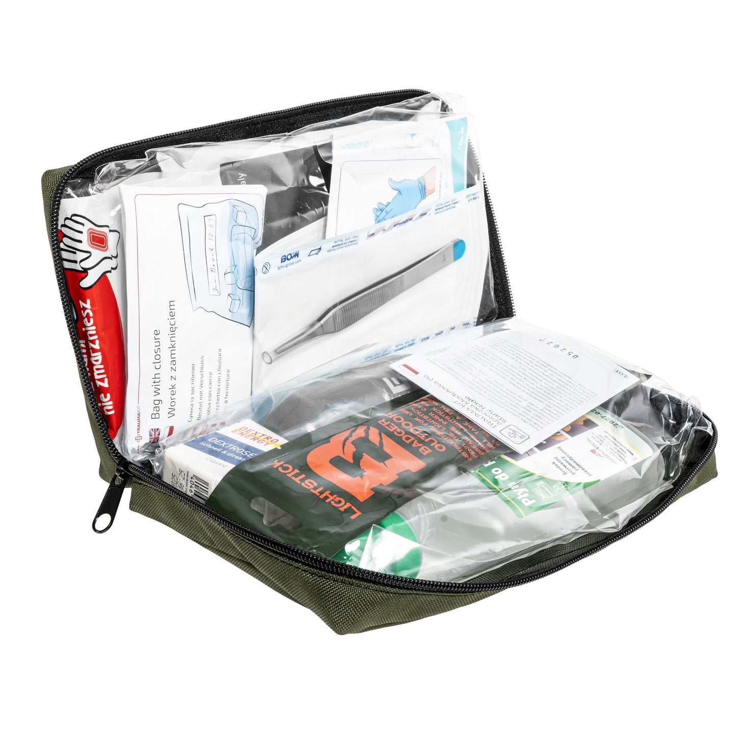Apteczka modułowa AedMax Trauma Kit S Zielona - Stany Nagłe