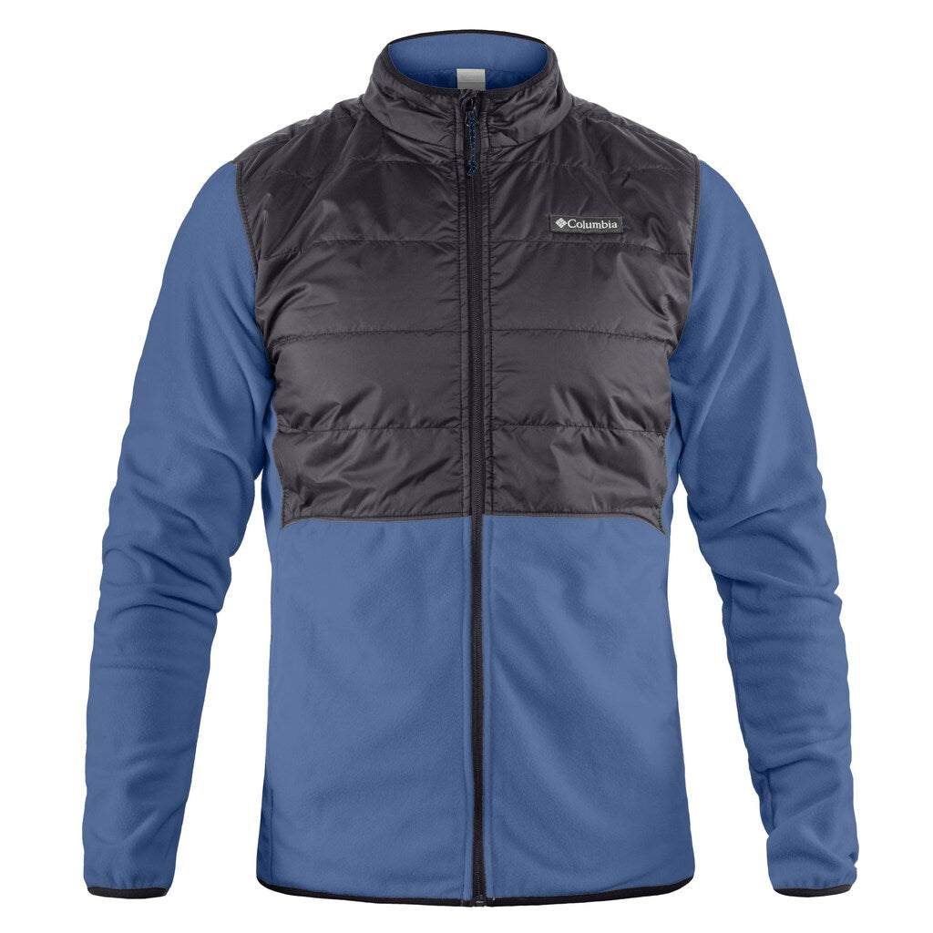 Polar Columbia Basin Butte II Hybrid Fleece Jacket - Dark Mountain/Black