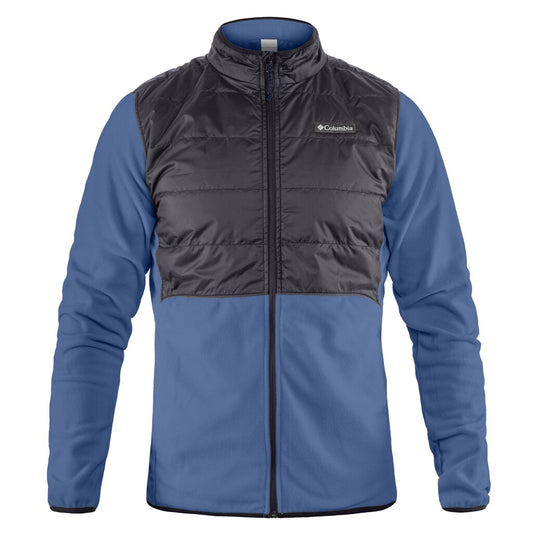 Polar Columbia Basin Butte II Hybrid Fleece Jacket - Dark Mountain/Black