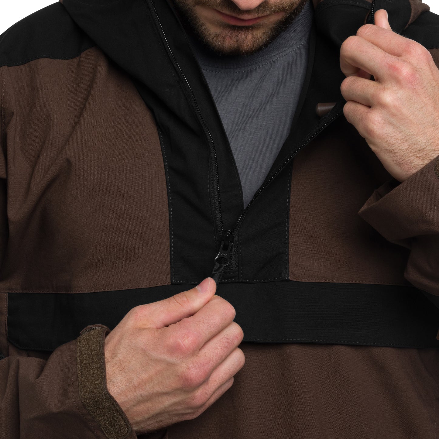 Kurtka Helikon Woodsman Anorak - Earth Brown/Black