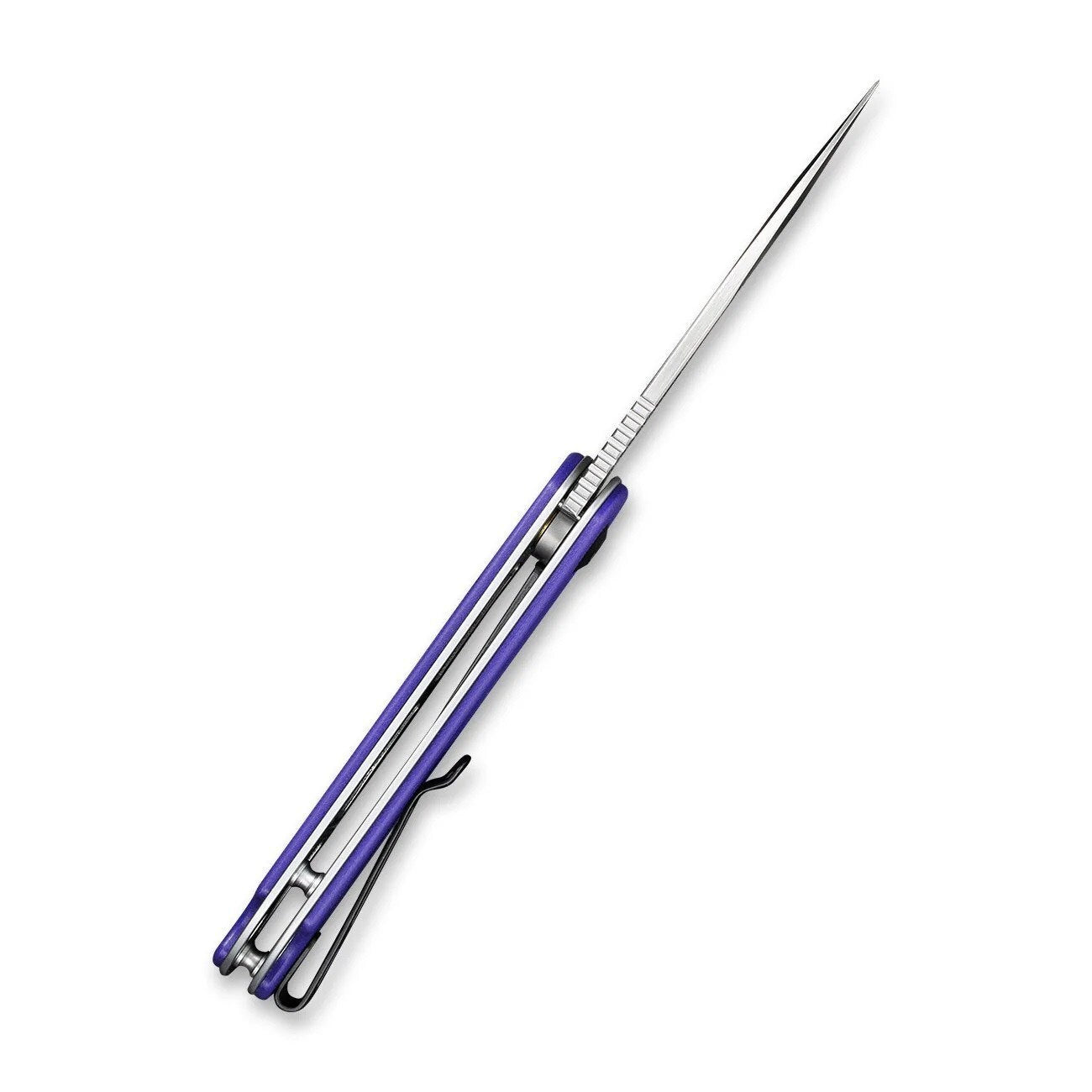 Nóż składany Civivi D2 Elementum Flipper C907V - Satin/Purple G10