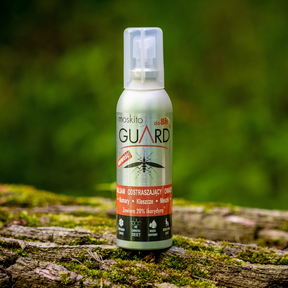 Repelent na komary, kleszcze i meszki Moskito Guard Ikarydyna 20% - balsam 75 ml