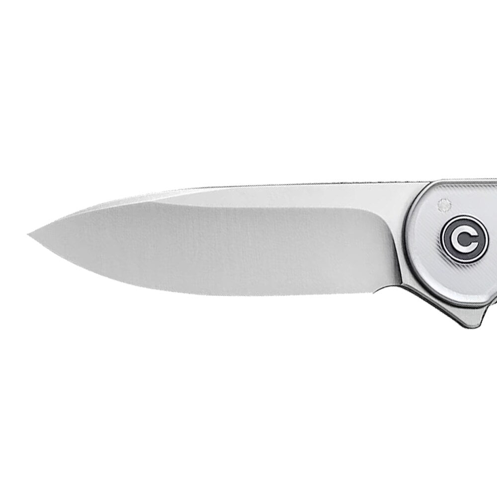 Nóż składany Civivi D2 Elementum Flipper C907A-7 - Satin/Polished Clear Lexan