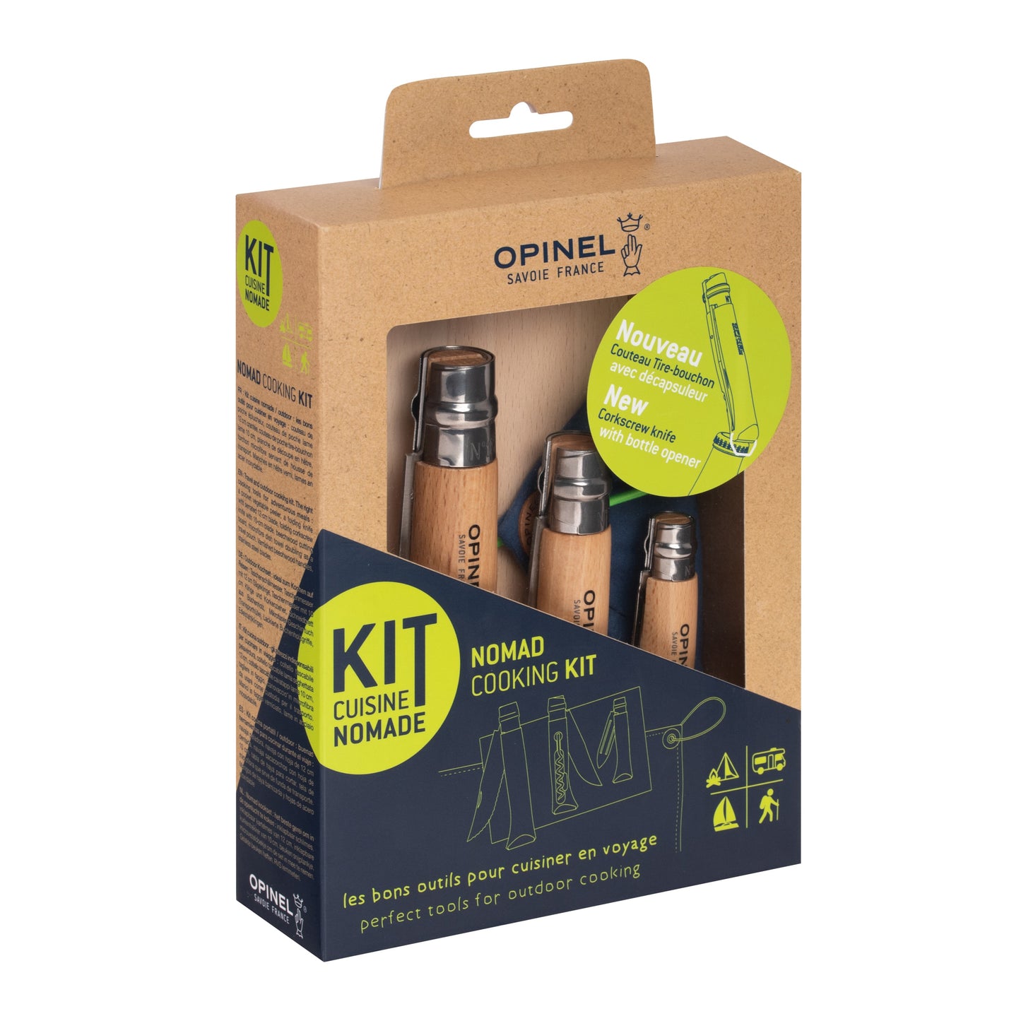 Zestaw noży kuchennych Opinel Nomad Cooking Kit