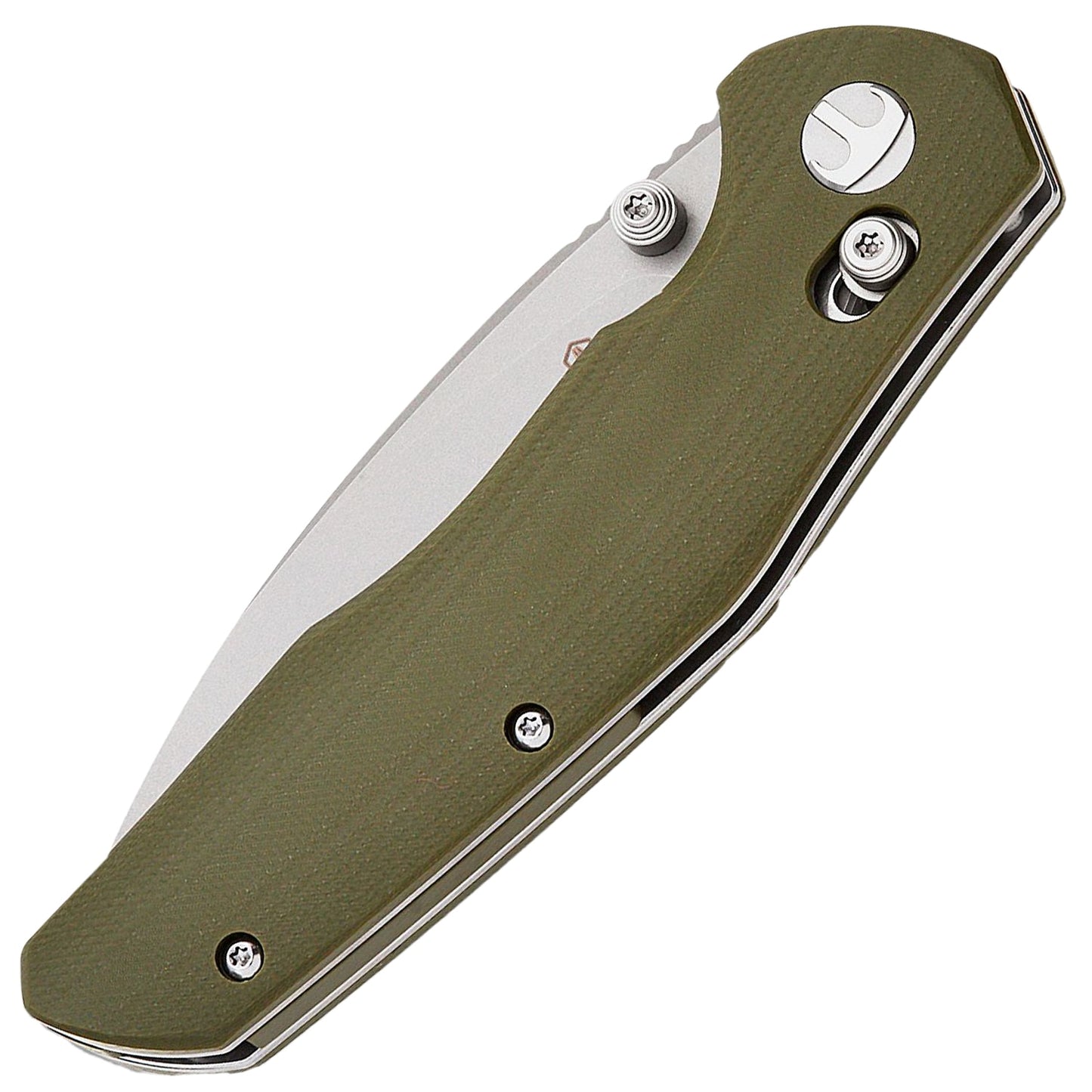 Nóż składany Bestechman Ronan Stonewash - OD Green