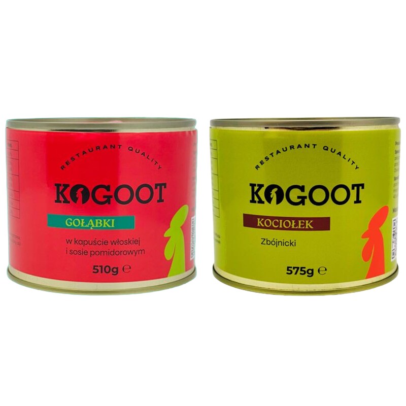 Żywność konserwowana Kogoot - Gołąbki 510 g, Kociołek 575 g