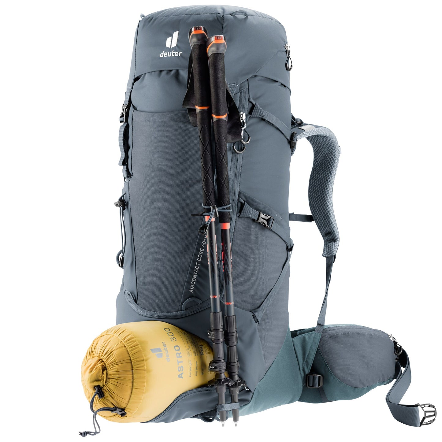 Plecak turystyczny Deuter Aircontact Core 40+10 l - Graphite-shale