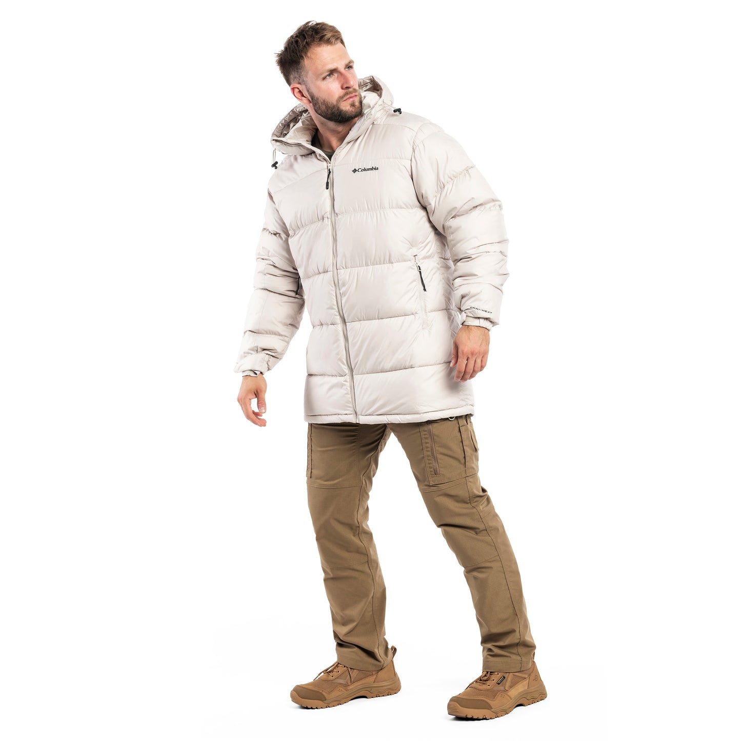 Kurtka Columbia Pike Lake Puffer Parka - Dark Stone