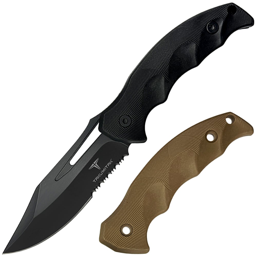Nóż Takumitak Obsidian - Black/Coyote Brown
