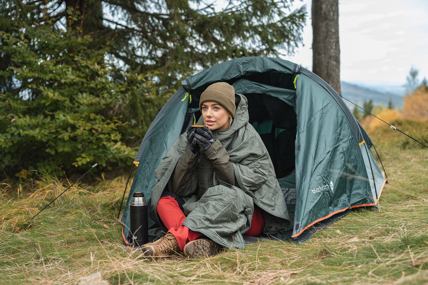 Namiot 2-osobowy Highlander Outdoor Blackthorn - Hunter Green