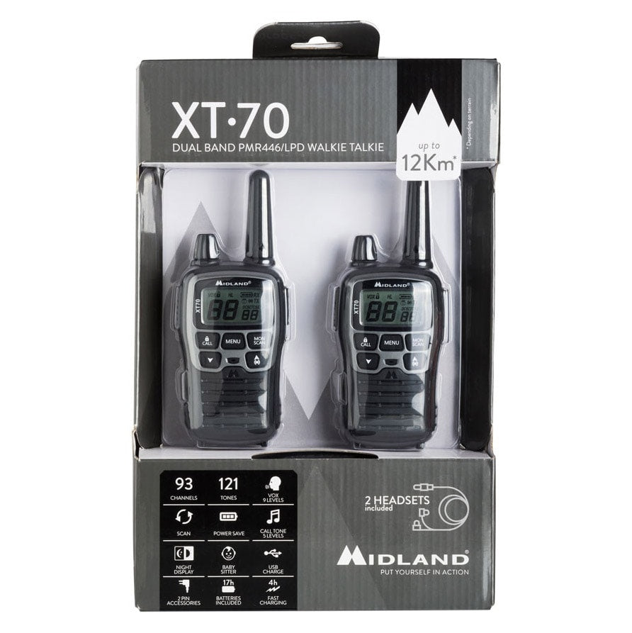 Radiotelefon Midland PMR XT70 - 2 szt.