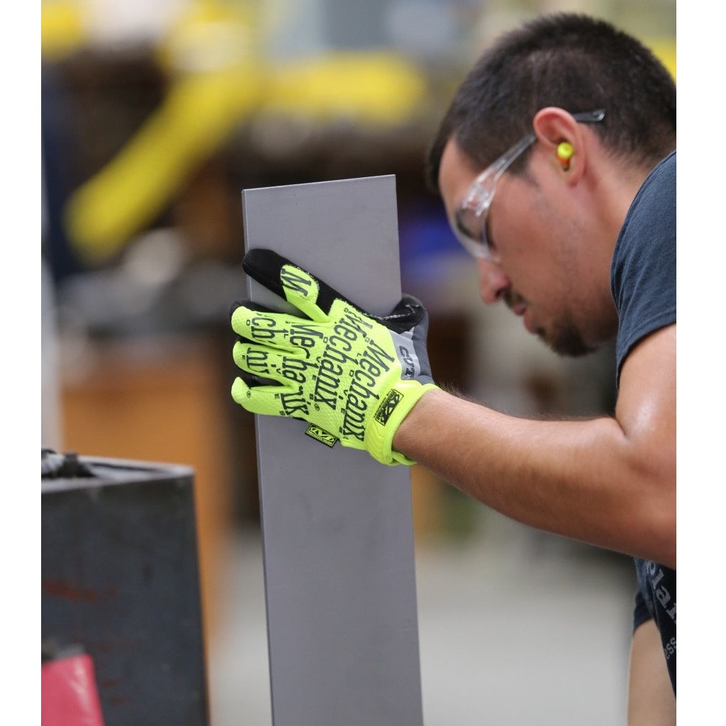 Rękawice antyprzecięciowe Mechanix Wear Hi-Viz Original E5