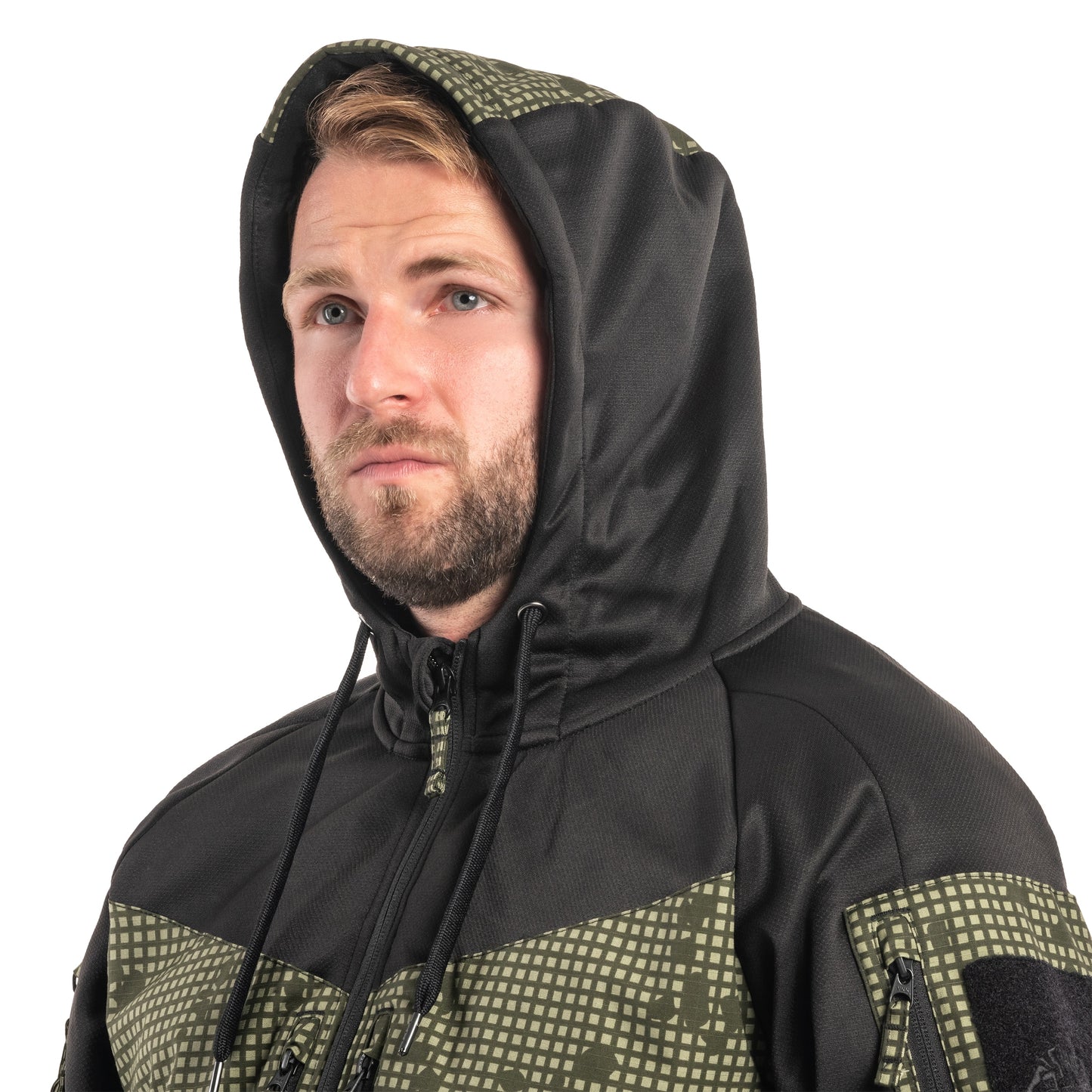 Bluza Helikon Rogue Hoodie - Black/Desert Night Camo