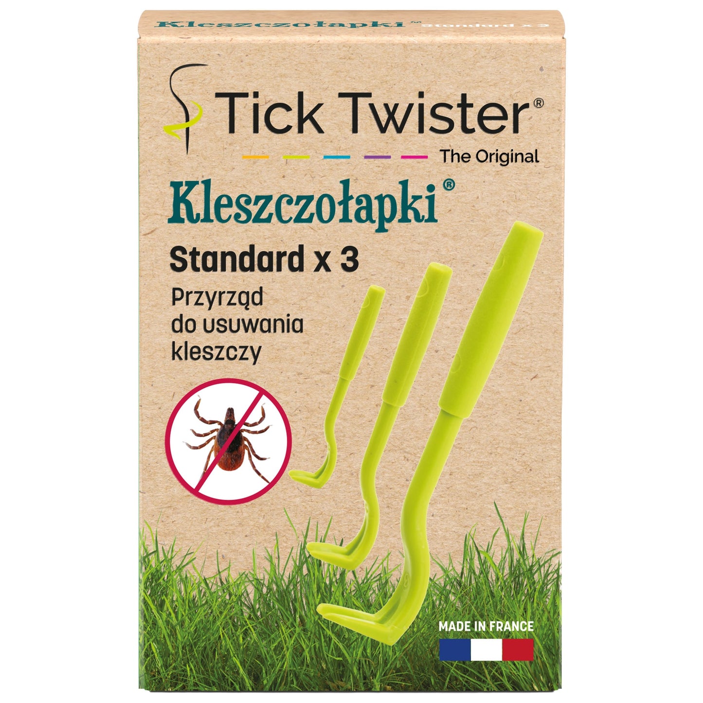 Kleszczołapki Tick Twister Standard 3 szt. - Green