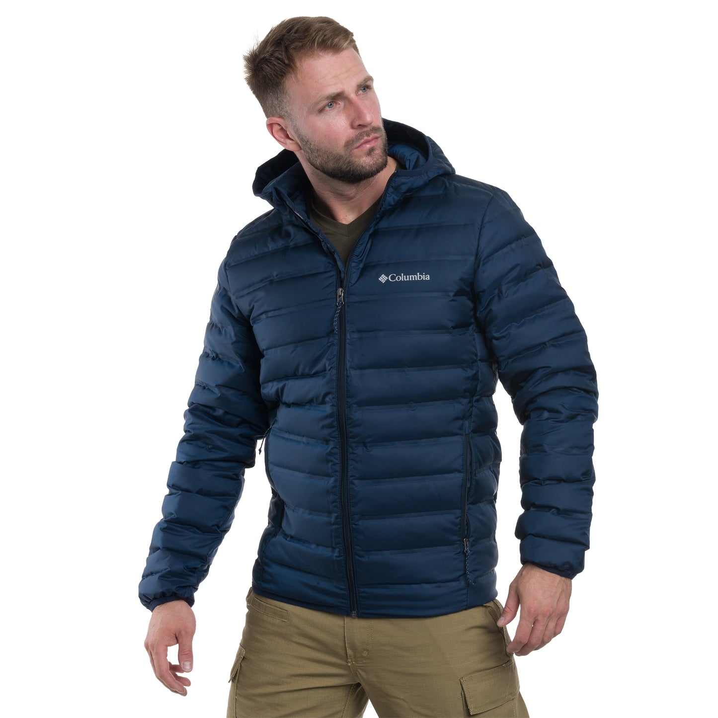 Kurtka Columbia Lake 22 II Down Hooded - Collegiate Navy