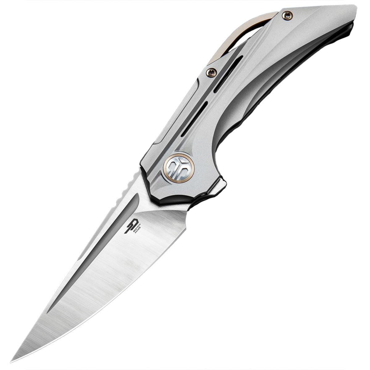 Nóż składany Bestech Knives Vigil - Satin Blade/Grey Titanium