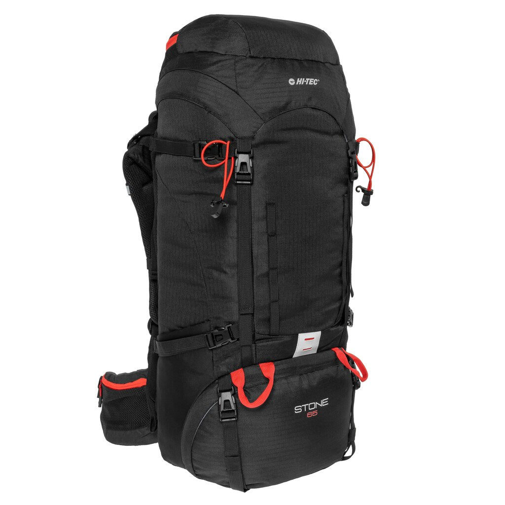Plecak Hi-Tec Stone 65 l - Black/High Risk Red