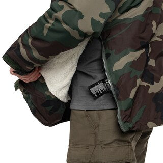 Kurtka Brandit Sherpa Windbreaker - Woodland