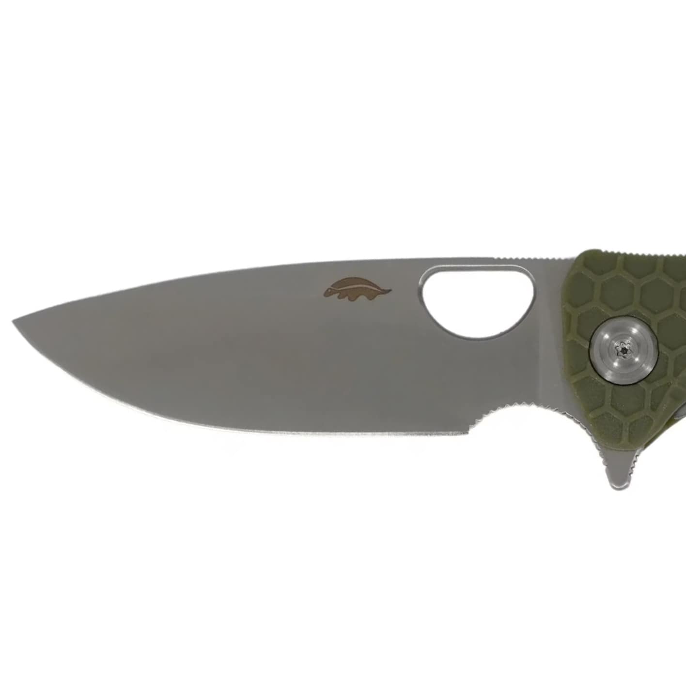 Nóż składany Honey Badger Drop-Point Flipper Medium 8Cr13MoV - Green