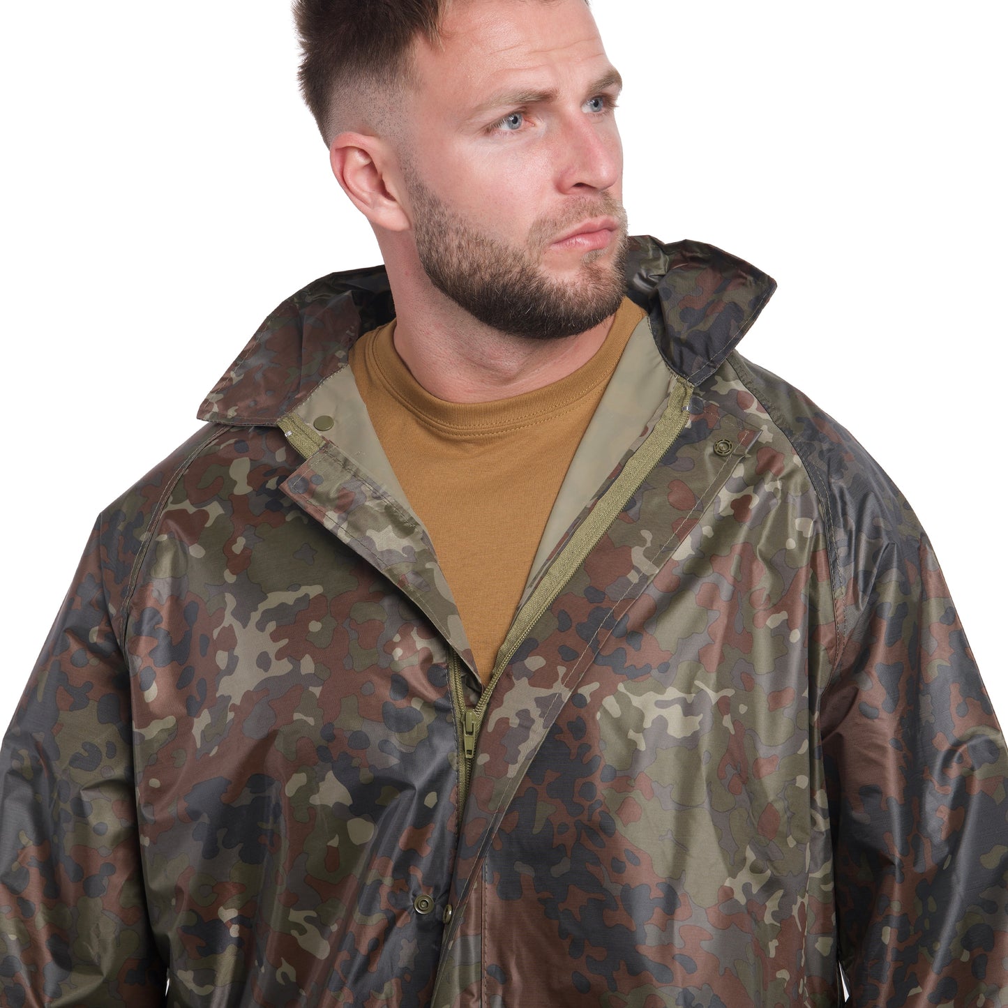 Komplet przeciwdeszczowy Mil-Tec kurtka + spodnie - Flecktarn