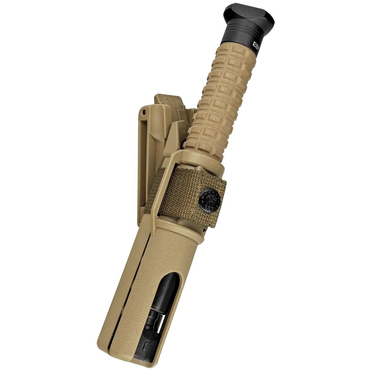 Pałka teleskopowa ESP Easy Lock Button Triangle End hartowana 20" - Khaki