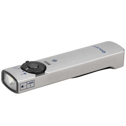 Latarka ze wskaźnikiem laserowym Olight Arkfeld Winter 3 Titanium - 1000 lumenów