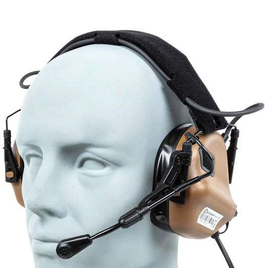 Ochronniki słuchu aktywne Earmor M32 Plus - Coyote Brown