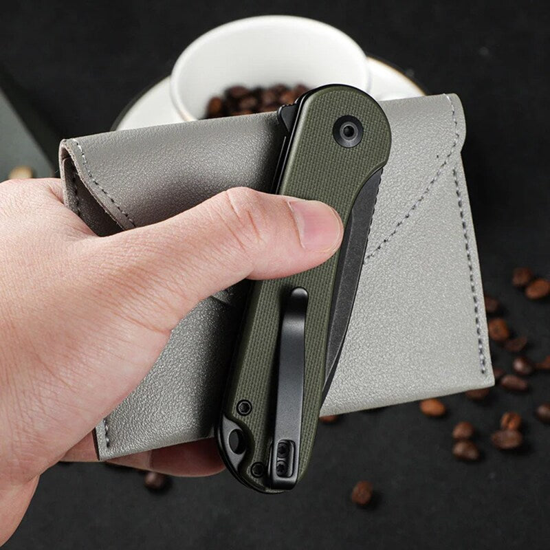 Nóż składany Civivi Elementum II Black Stonewashed - Green