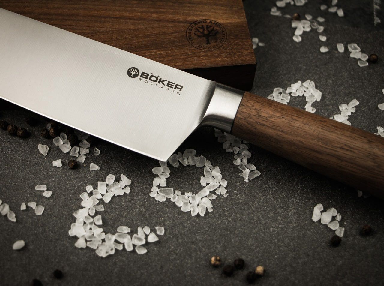 Nóż kuchenny Boker Solingen Core Walnut 16 cm