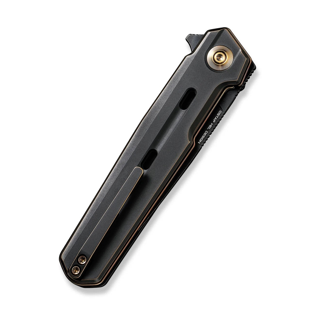 Nóż składany We Knife Navo - Bronze/Black