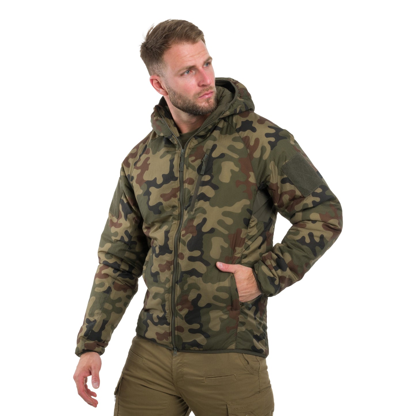 Kurtka Helikon Wolfhound Hoodie - wz.93 Pantera PL Woodland