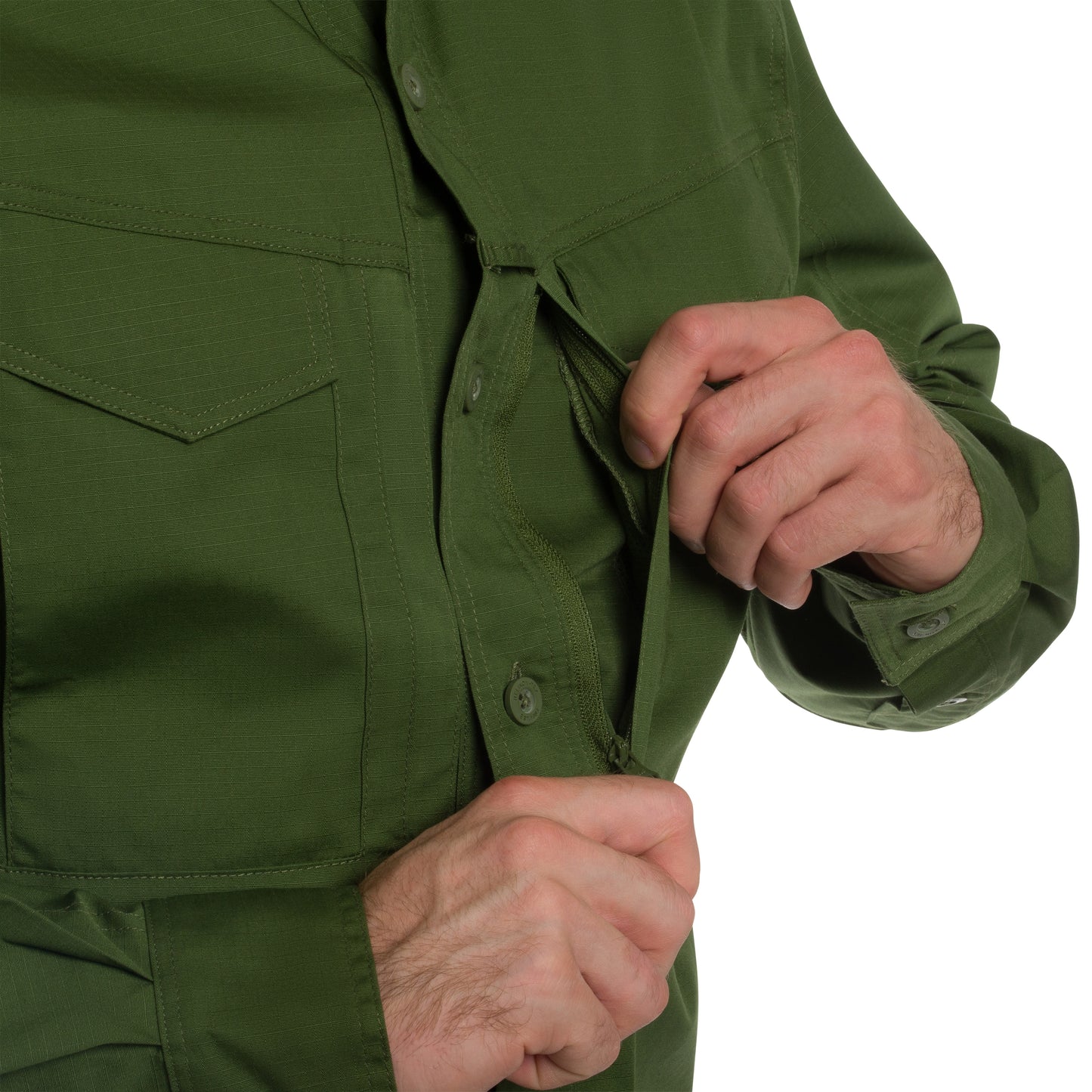 Koszula Helikon Defender Mk2 PolyCotton Ripstop Long Sleeve - Pine Green