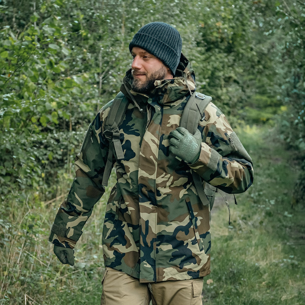 Kurtka Mil-Tec ECWCS Wet Weather Gen.II z podpinką Woodland