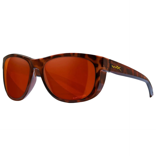 Okulary damskie Wiley X Weekender - Captivate Polarized Copper/Gloss Demi Brown