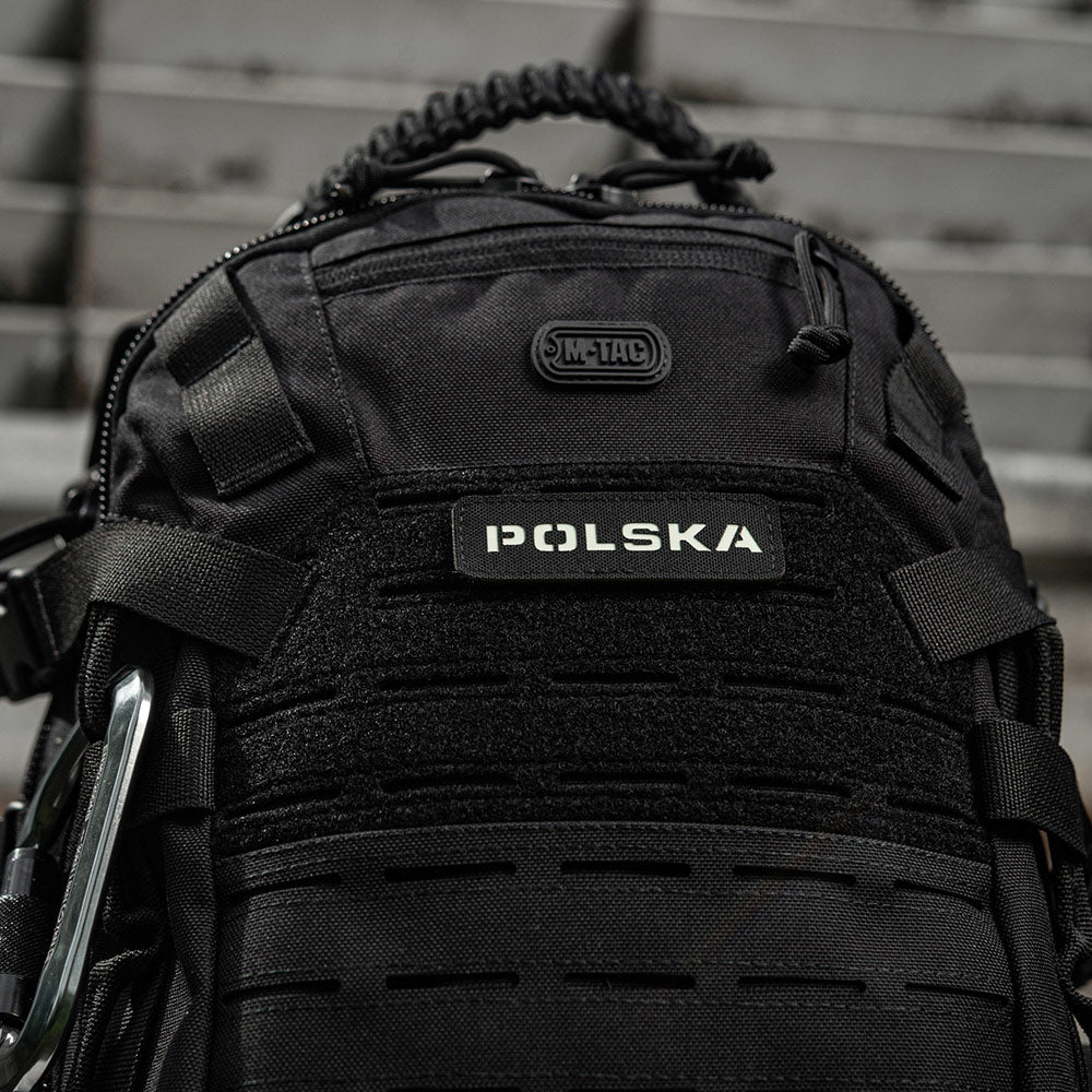 Naszywka M-Tac Polska Laser Cut - Black Luminate