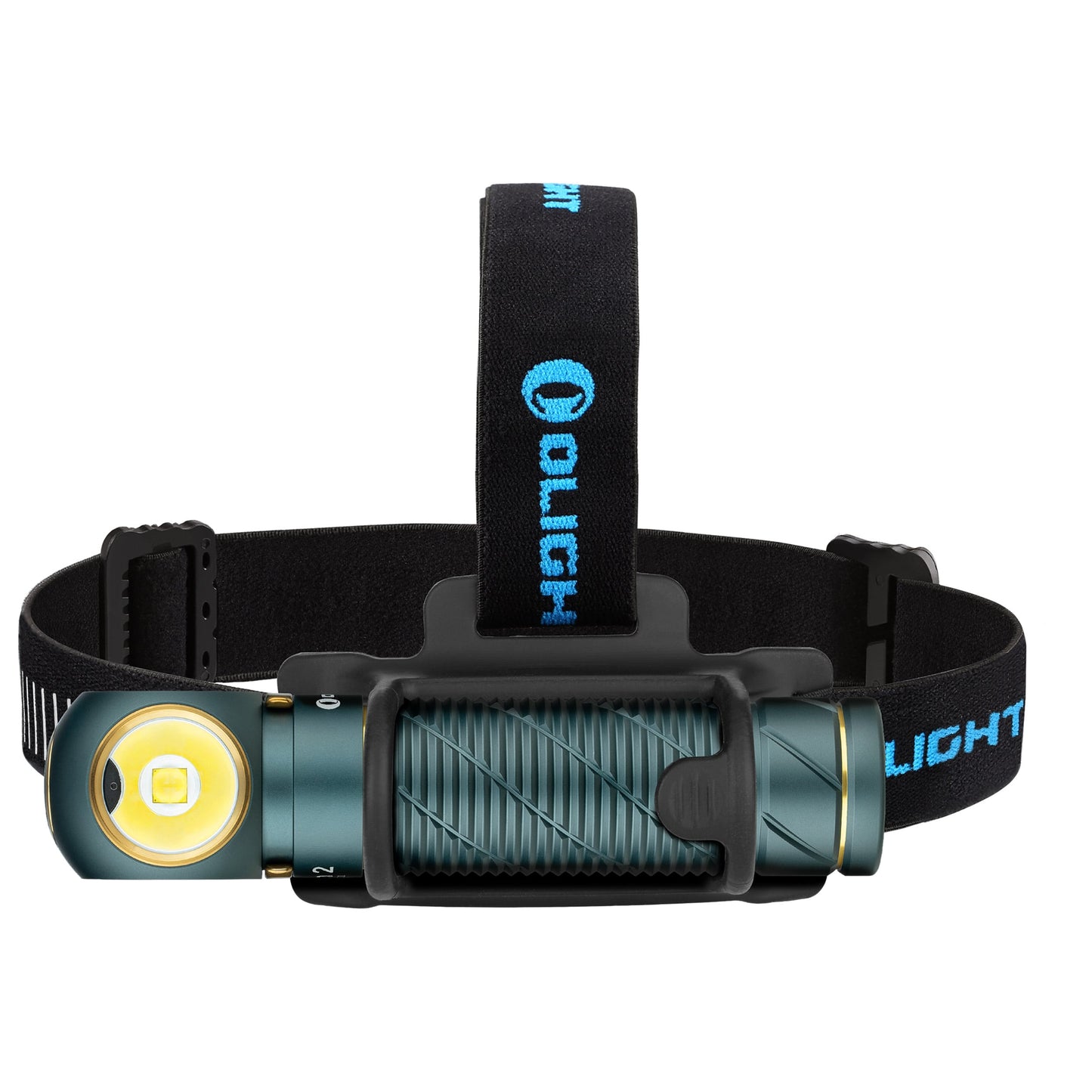 Latarka czołowa i kątowa Olight Perun 2 Cool White Kit Dream Blue z opaską - 2500 lumenów