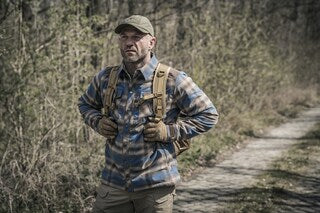 Koszula Helikon Winter Warden Long Sleeve - Forest Blue Plaid