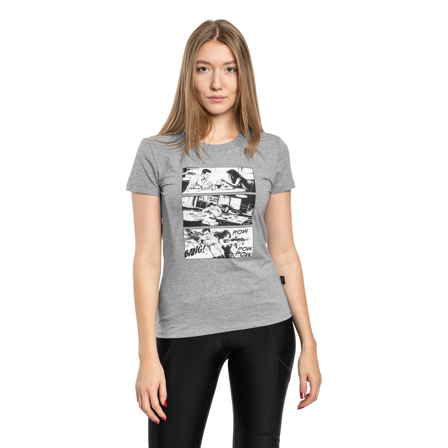 Koszulka T-Shirt damska Helikon Combat Date - Mid Grey Melange