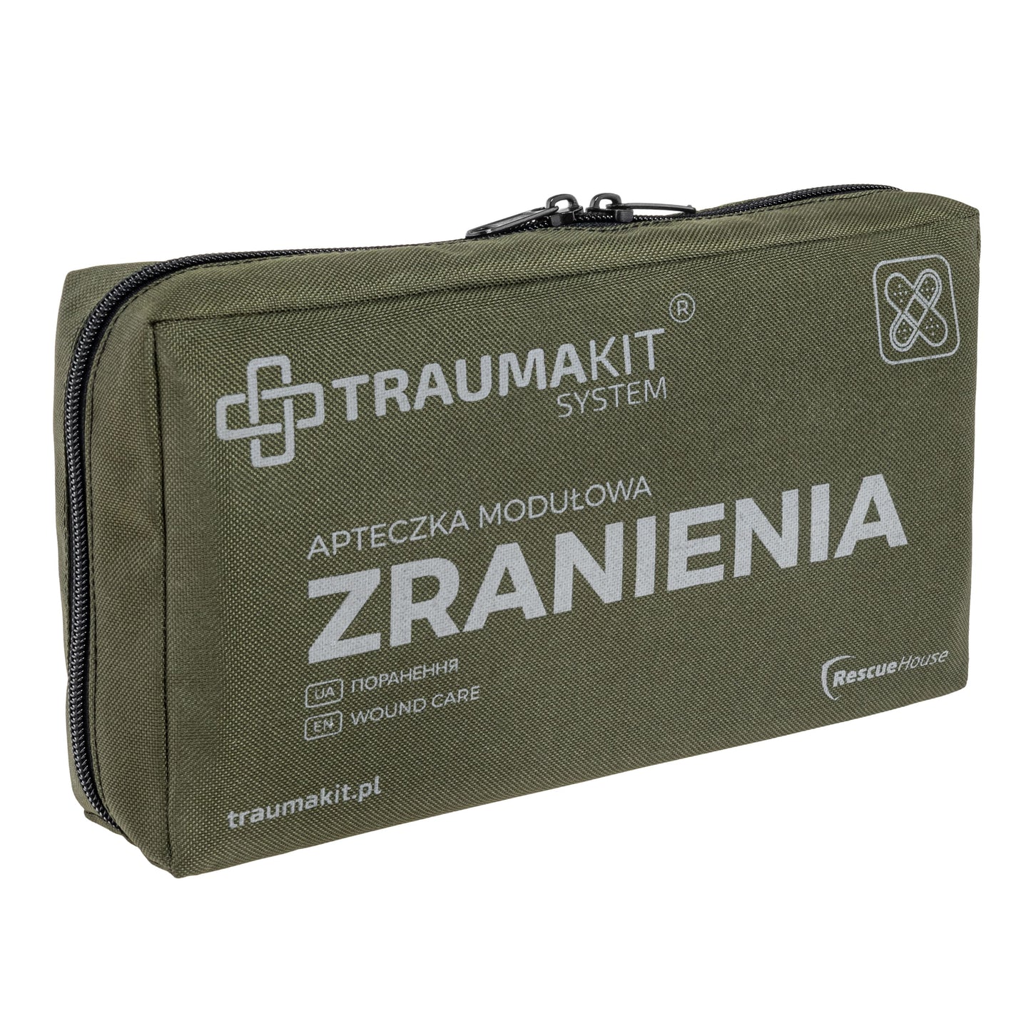 Apteczka modułowa AedMax Trauma Kit R Zielona - Zranienia
