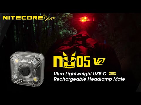 Latarka czołowa Nitecore NU05 V2 - 40 lumenów