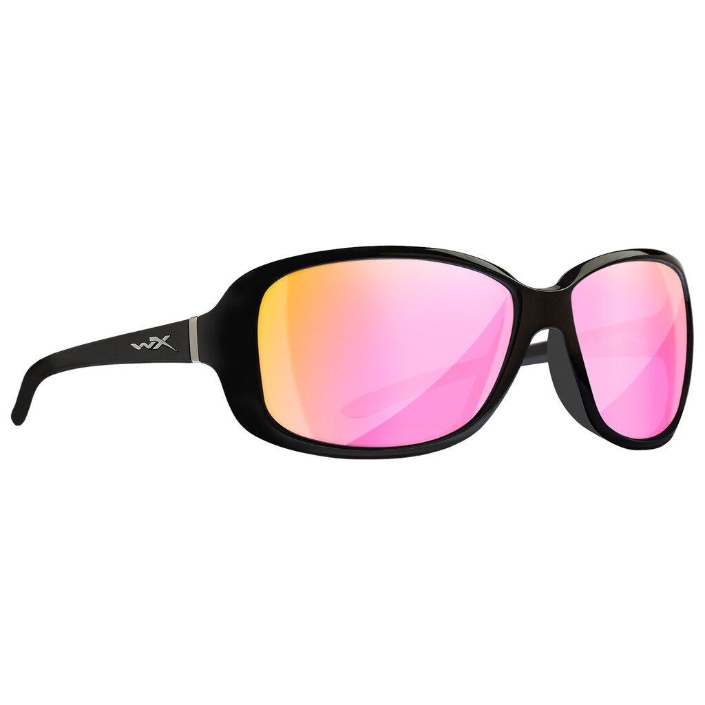 Okulary damskie Wiley X Affinity - Captivate Polarized Rose Gold Mirror/Gloss Black