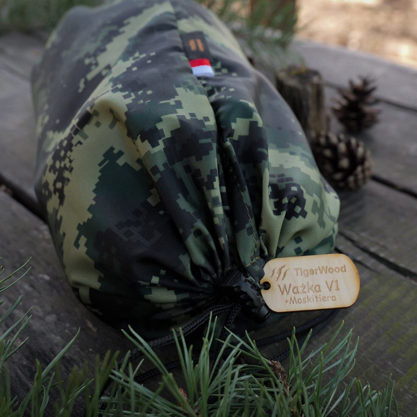 Hamak TigerWood Ważka V1 Camo - z moskitierą