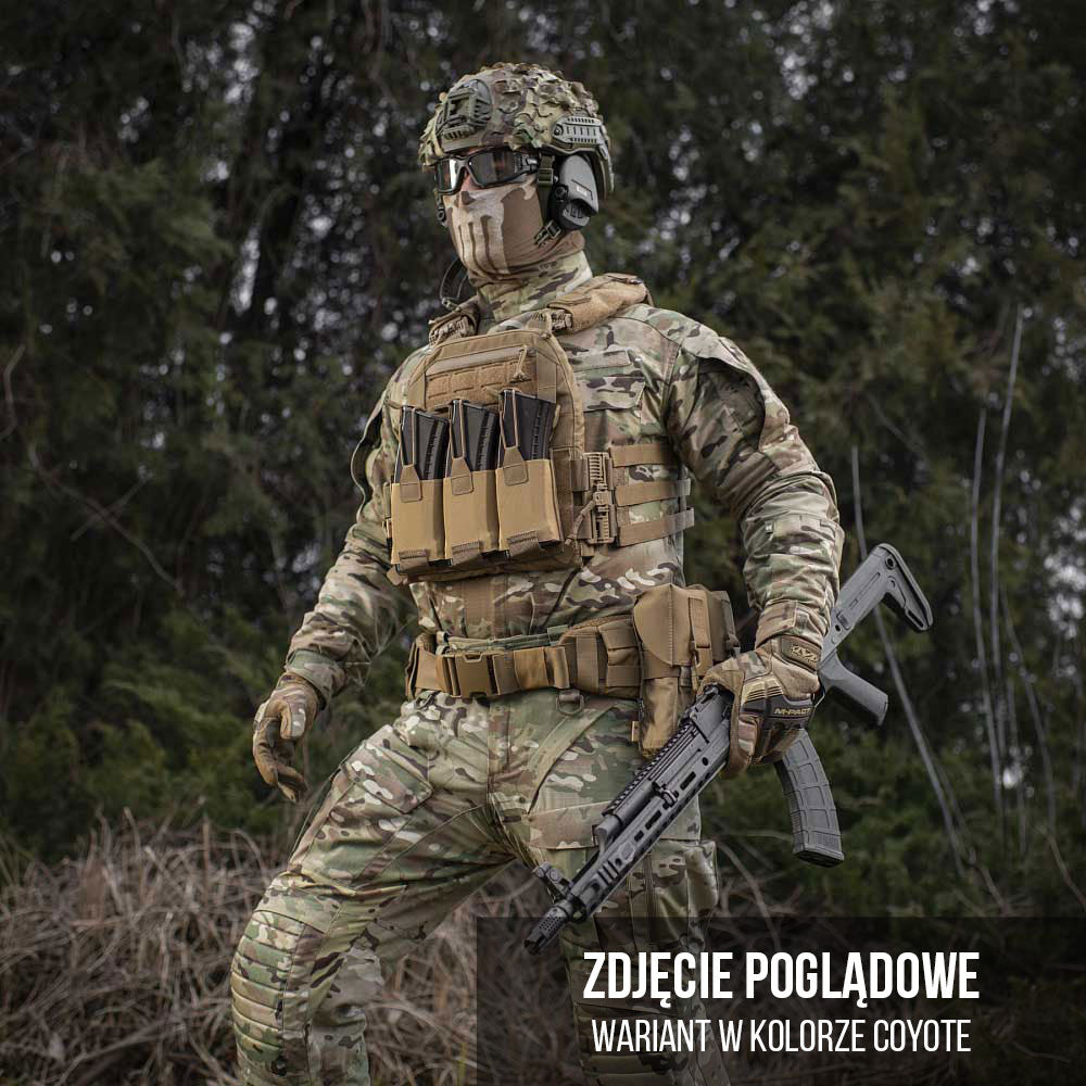 Kamizelka taktyczna typu Plate Carrier M-Tac Cuirass Fast QRS - Black - na płyty Medium