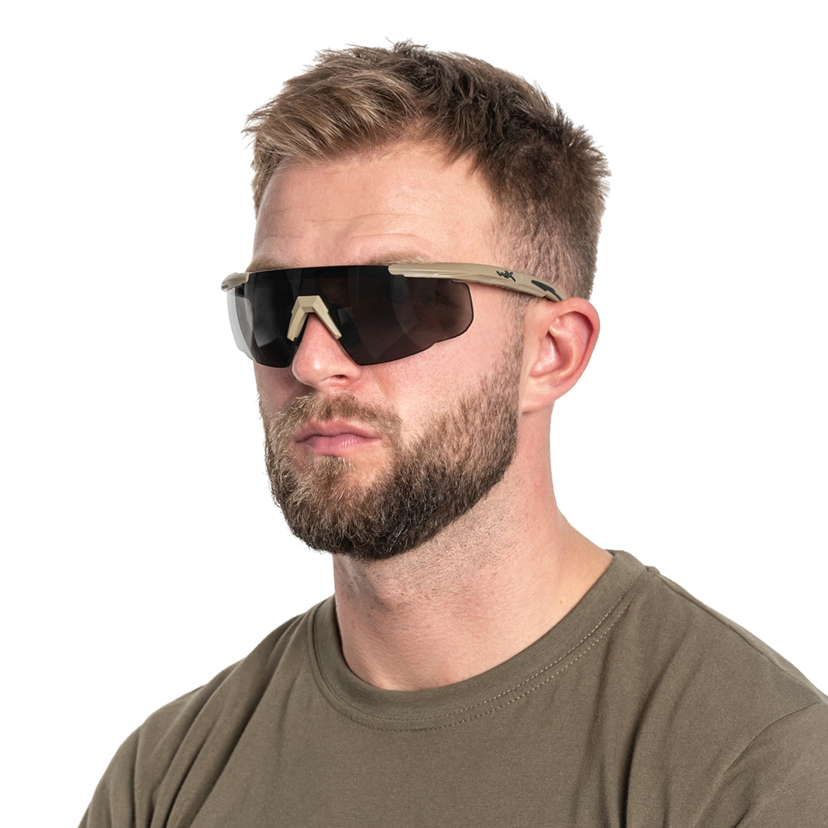 Okulary taktyczne Wiley X Saber Advanced Set 3in1 - Grey/Clear/Light Rust/Matte Tan