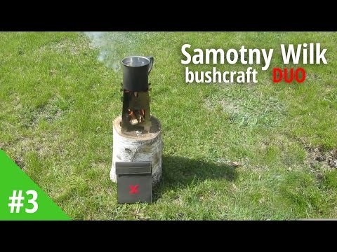 Składana kuchenka turystyczna Survival Kettle Samotny Wilk Bushcraft Duo