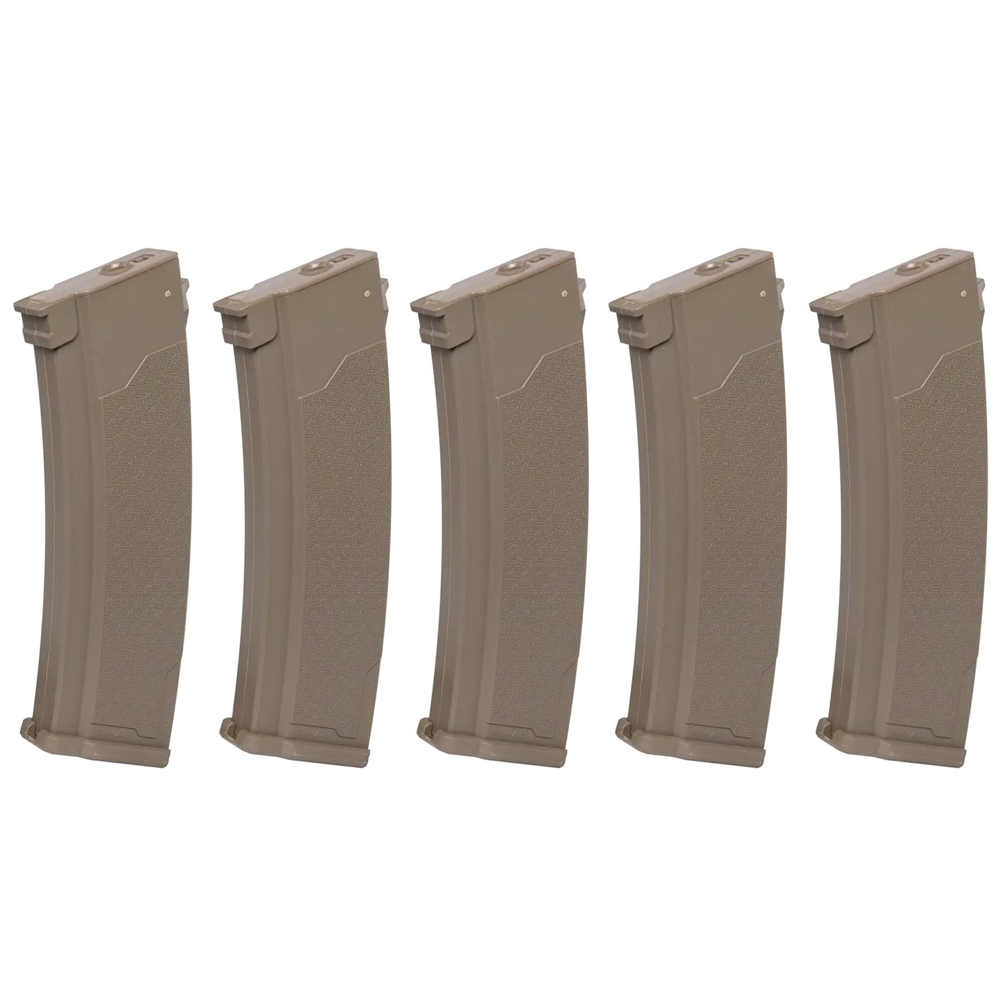 Zestaw 5 magazynków ASG Specna Arms Mid-cap S-Mag do serii J - Tan