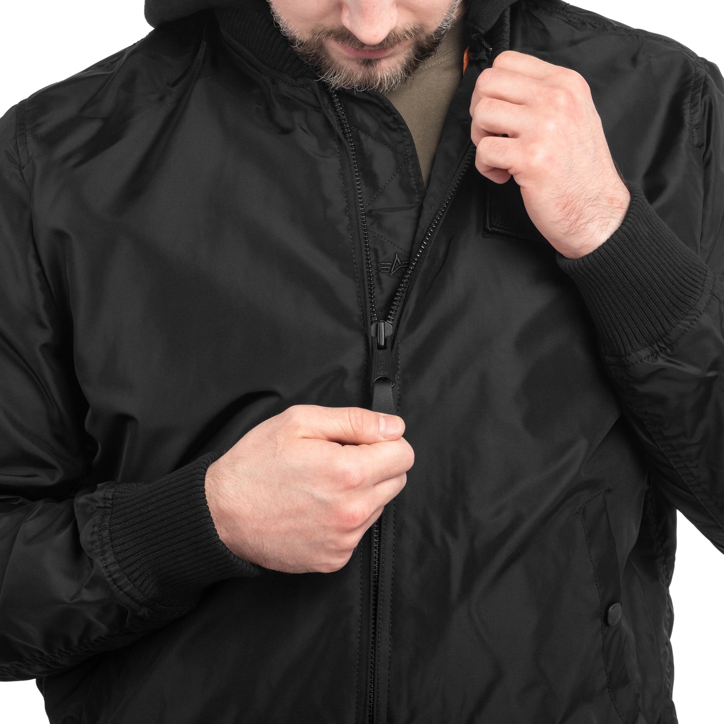 Kurtka Alpha Industries MA-1 TT Hood - Black/Black